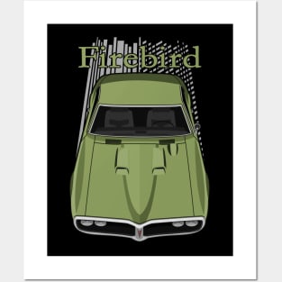 Pontiac Firebird Ram Air 1968 - Green Posters and Art